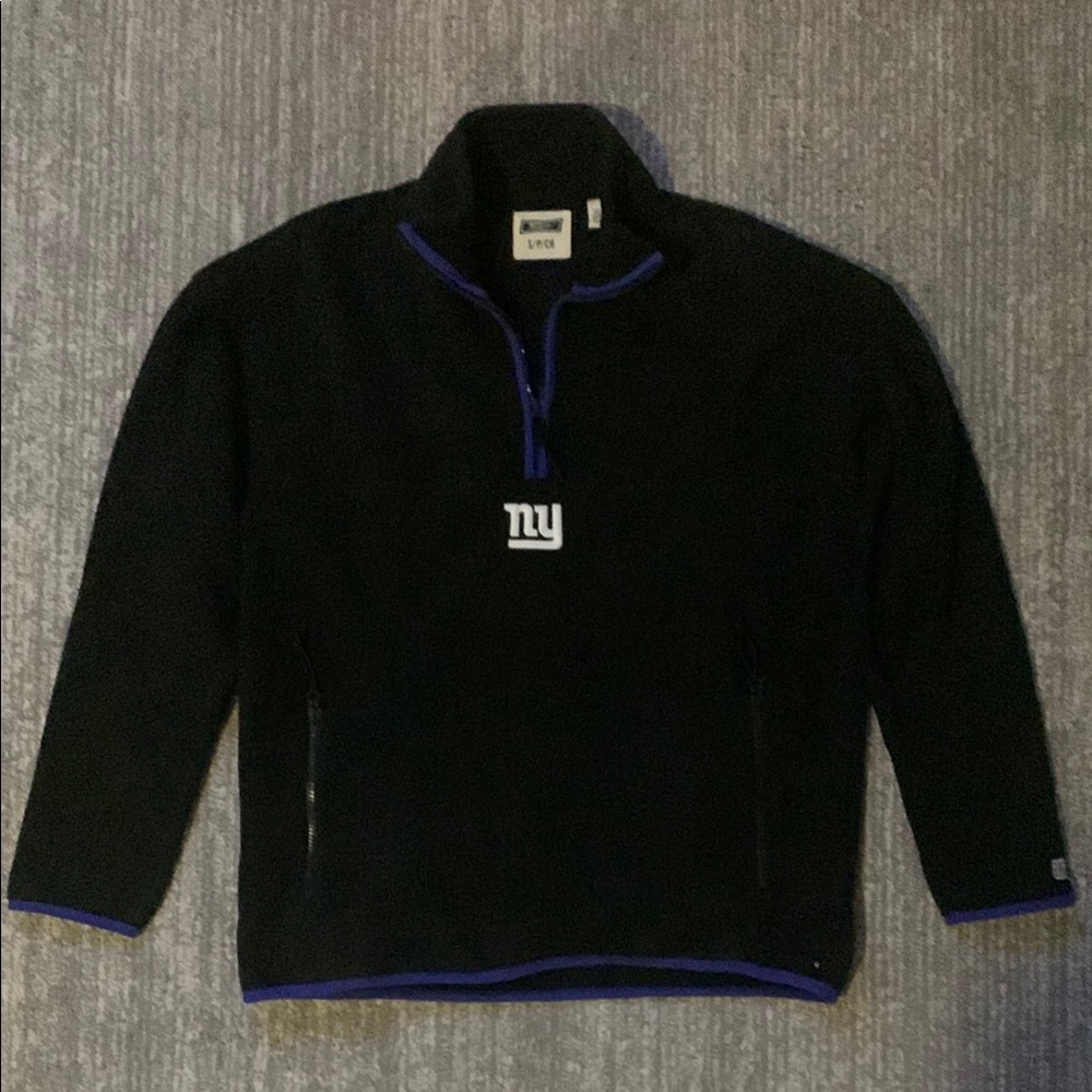Tailgate Clothing Company New York Giants 3/4 Zip Fleece Hoodie
